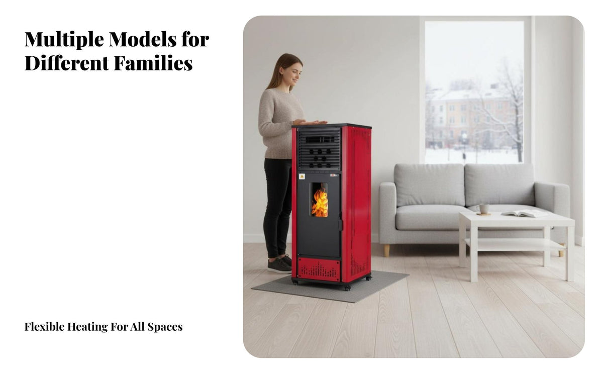 2025 Pellet Thickened twin engine, Indoor Energy-Saving Heating heater, Multi-Function