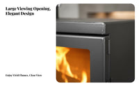 50 Wood Burning Fireplace, Indoor Heating Stove, Winter Home Heater for Rural Villa, Guesthouse, Commercial Use