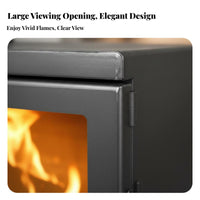 50 Wood Burning Fireplace, Indoor Heating Stove, Winter Home Heater for Rural Villa, Guesthouse, Commercial Use