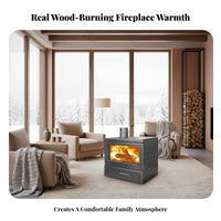 50 Wood Burning Fireplace, Indoor Heating Stove, Winter Home Heater for Rural Villa, Guesthouse, Commercial Use