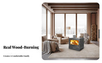 50 Wood Burning Fireplace, Indoor Heating Stove, Winter Home Heater for Rural Villa, Guesthouse, Commercial Use