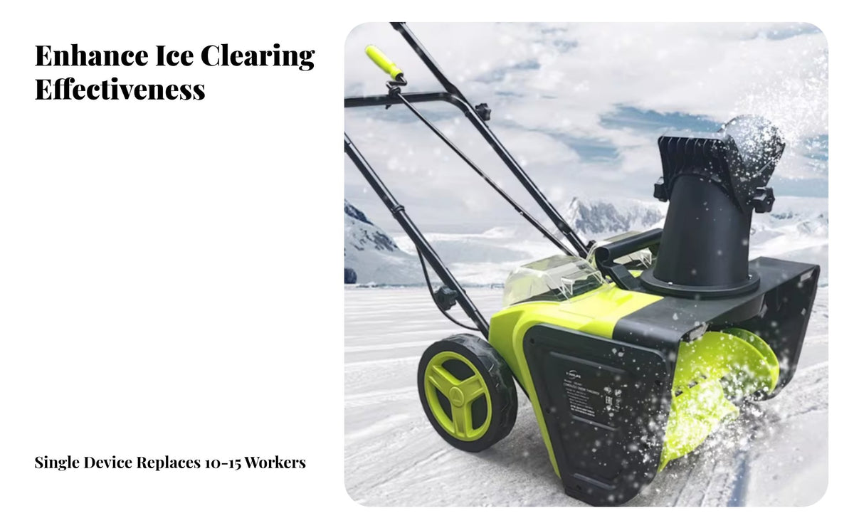 Electric winter weather appliance, Multi-Functional Hand-Push winter Removal Machine, Small Home driveway Property Cleaner