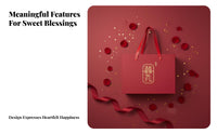 Chinese Wedding Candy Box, Gift Box, Handheld, Red, Bridesmaid, Favor