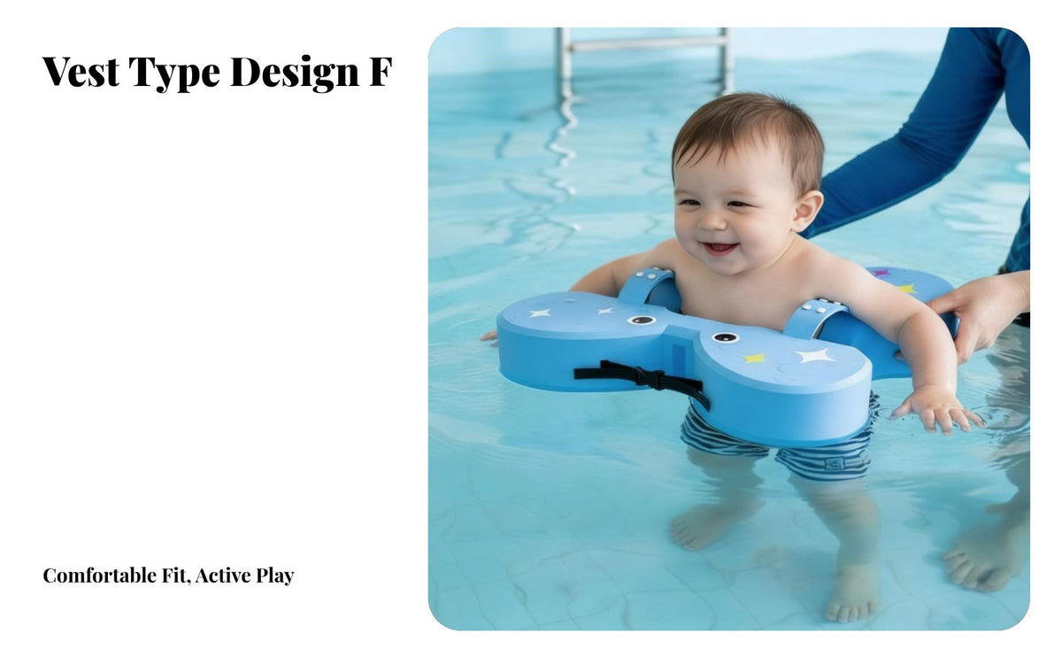 infant Underarm aquatic Ring, InflatableAnti-Rollover, Adjustable Chest, 4 Months-6 Years, Kids aquaticming Float