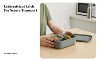 Leakproof silicone lunch box for work or school
