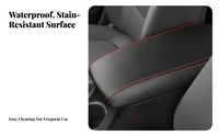 Armrest Box Cover for sedan 2014-2024, Leather Center Console Protector, Interior Modification Accessory