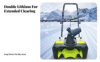 Electric winter maintenance machine, Multi-Function Hand-Push winter Removal Machine, Home, Property, driveway Use