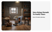 Indoor Wood Stove for Heating & Cooking, Durable Steel, Rural Home Use