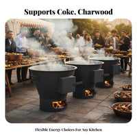 Commercial Energy-Saving Thickened Stove, Large Pot Cooker, Multi-Fuel Heater for Restaurant Kitchen