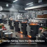 Commercial Energy-Saving Thickened Stove, Large Pot Cooker, Multi-Fuel Heater for Restaurant Kitchen