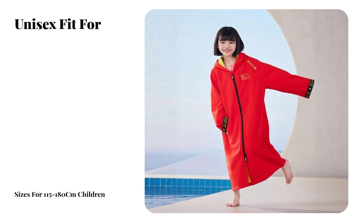 Waterproof Thickened Fleece Coat, Kids Unisex, Quick Dry, Warm for Autumn Winter