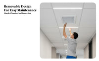 Ceiling Vent Grille, Return Air Louver Inspection Port, Decorative Cover, Removable Entry Panel