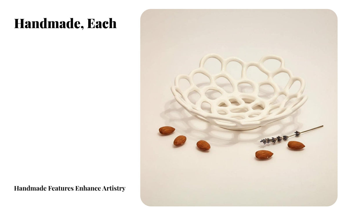 Creative Hollow Fruit Bowl, Minimalist Ceramic Storage Tray, Decorative Centerpiece for Living Room Table