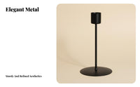 Nordic Candle Holder, Vintage Metal Candle Stand, Romantic Table Decor, Elegant Ambience