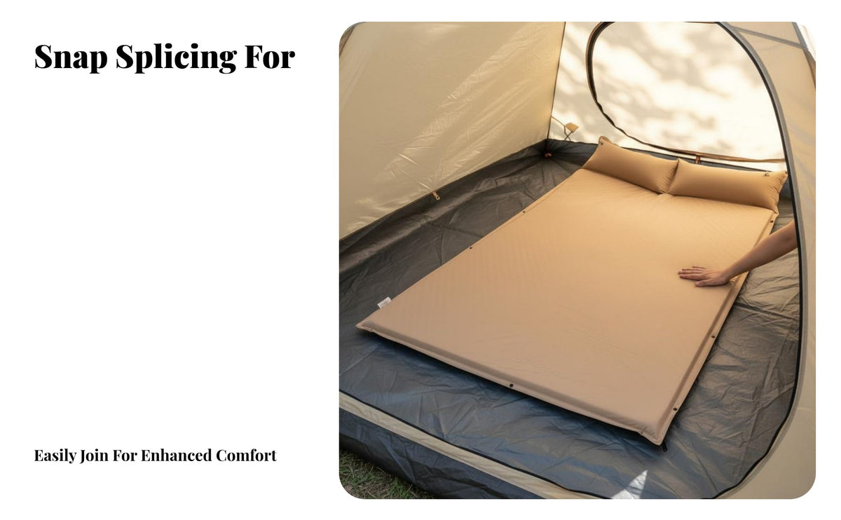 Automatic Inflatable Mattress, Portable Camping Sleeping Pad, Thickened Moistureresistant Ground Mat for Tent, Random design