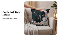 Crescent Moon Pillow Cover for Islamic Decor