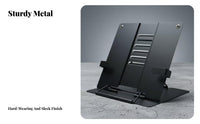 Adjustable metal book holder, cartoon design.