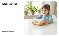 Kids bento box with compartments, microwave safe