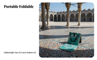 Outdoor Portable Prayer Rug, Foldable Backrest Mat, Multifunctional Ethnic Carpet