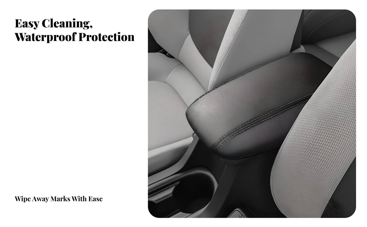 Armrest Box Cover for sedan 2014-2024, Leather Console Protector, Interior upgrade