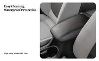 Armrest Box Cover for sedan 2014-2024, Leather Console Protector, Interior upgrade