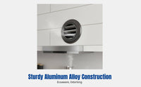 Aluminum Alloy Round Vent Outlet, Mesh Louver, Central Air Conditioning, Kitchen, Clean Air System