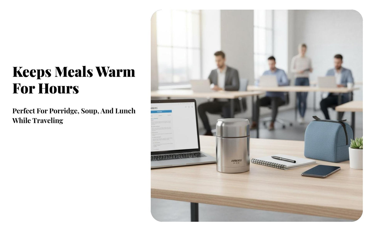 Thermal Lunch Box, 316 Stainless Steel Food Jar, Portable Bento for School, Office