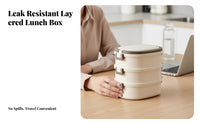 304 Stainless Steel Square Lunch Box, Insulated Bento with Lid, Microwave Safe