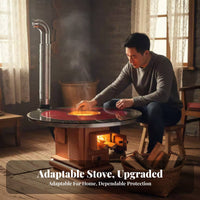 Thickened Heating Stove, Wood doubleUse, Explosionresistant Table, Home Rural Heating