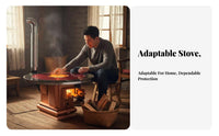 Thickened Heating Stove, Wood doubleUse, Explosionresistant Table, Home Rural Heating