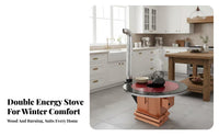 Thickened Heating Stove, Wood doubleUse, Explosionresistant Table, Home Rural Heating
