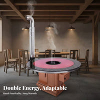 Thickened Heating Stove, Wood doubleUse, Explosionresistant Table, Home Rural Heating