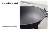 Stainless Steel Wood-Fired Stove, Smokeless Iron Boiler, Movable Outdoor Cooking Range for Home and Rural Use