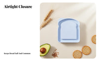 Bread Storage Container, Portable Food Storage, Student Lunch Bento