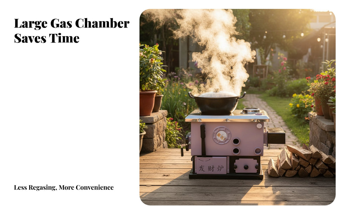 Heating Stove, Multi-Functional Boiler Wood Electric, Home Radiator, Large Cooking heater