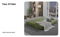 Inflatable Air Mattress, Automatic Folding Camping Bed, Double Size, Home Outdoor, AI Voice Pump
