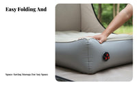 Automatic Inflatable Mattress, Portable Folding Thickened Air Bed, Camping Mat, Ergonomic, Built-in Pump, IPX7 Waterproof, Home