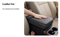 Car Armrest Pad, Leather, Universal Center Console Protector, Anti-Slip, Raised, Quick Install