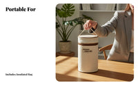 304 Stainless Steel Bento Box, Insulated Food Container, Portable Lunch Box for Students, Microwave-Safe