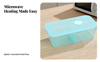 Food Grade Compartment Storage Box, Transparent, Portable, Microwave Heating
