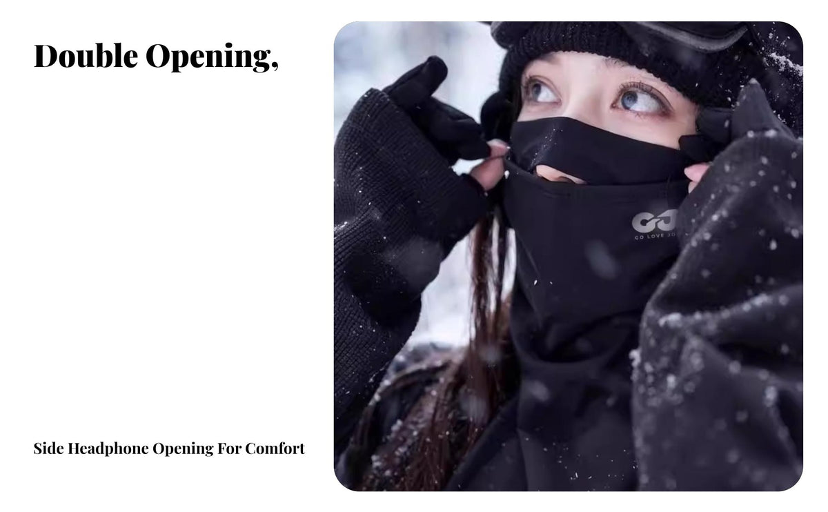 Ski Face cover, Winter Windproof Thermal Balaclava, Unisex Outdoor Head Cover, Breathable Design