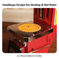 Energy-Saving Boiler, doubleUse Gasification Reburning heater, Cast Iron Water Heating, Home Heating Stove