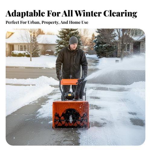 , small Hand-Push Sweeper, Gas-Powered, Multi-Function, For Property, Home, Greenhouse