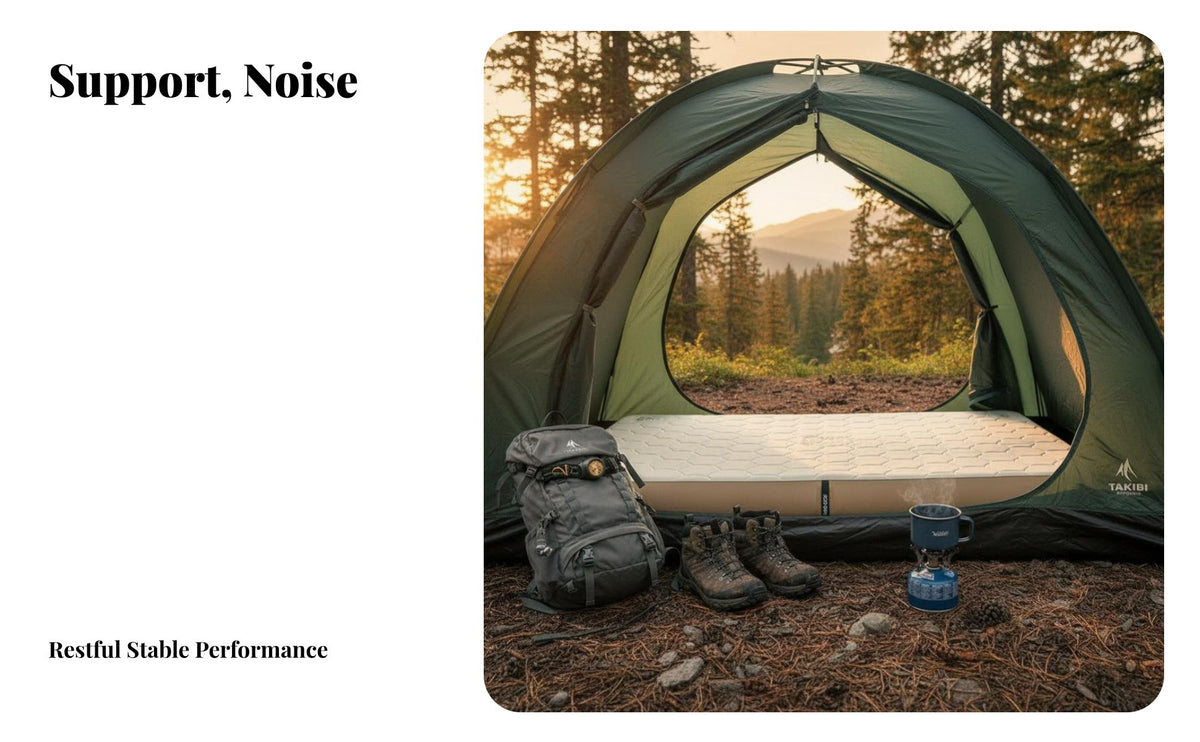 TPU Air Mattress, Outdoor Inflatable Bed, Adjustable Firmness, Brushed Surface, Camping Pad