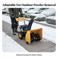 ice removal machine, Hand-Push Small winter Removal Machine, Outdoor path Cleaning Equipment for Property, Multi-Function
