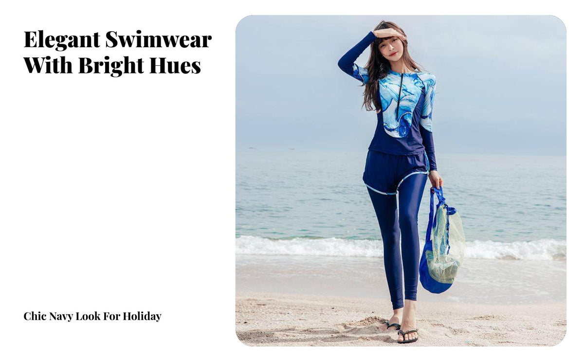 Swimsuit Women 2025 New Sun Protection 3-Piece Set, Modest Split Long Sleeve Pants, Surfing Rash Guard