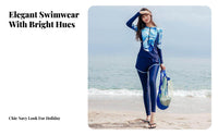 Swimsuit Women 2025 New Sun Protection 3-Piece Set, Modest Split Long Sleeve Pants, Surfing Rash Guard