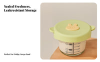 Kids Food Container, Cartoon, Heat Resistant, Sealed, Outdoor Use