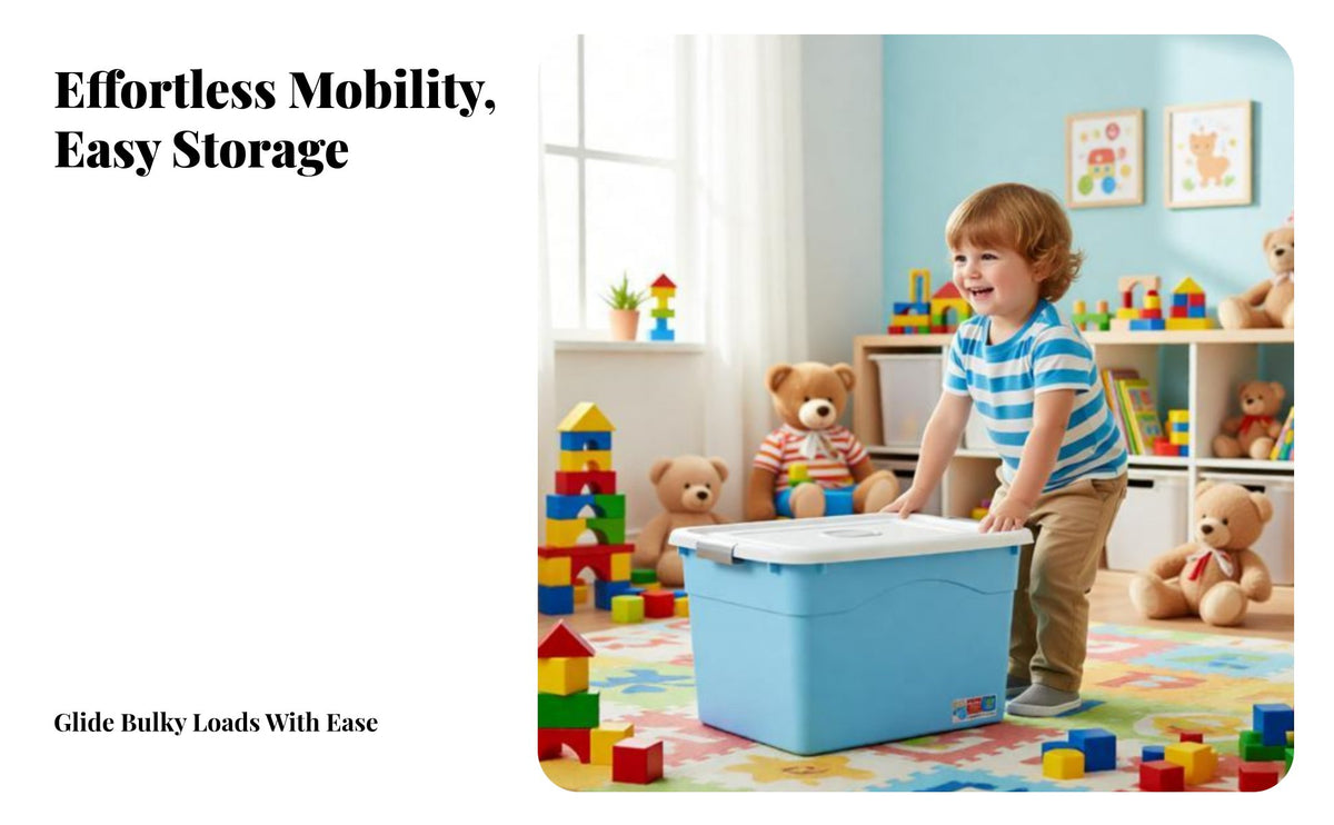 Storage Box, additional Large Organizer, Multi-Size, Clothes, Quilt, Toy, Bedroom, With casters