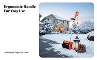 Electric Snow Removal Machine, Hand-Push, Compact for Home and Property, Powerful 1800W Motor, Winter Path Cleaning